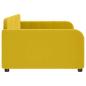Preview: Tagesbett Gelb 100x200 cm Samt