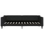 Preview: Tagesbett Schwarz 90x200 cm Stoff