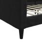 Preview: Tagesbett Schwarz 90x190 cm Stoff