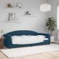 Preview: ARDEBO.de - Tagesbett Blau 90x200 cm Samt