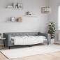 Preview: ARDEBO.de - Tagesbett Hellgrau 80x200 cm Stoff