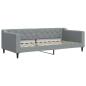 Preview: Tagesbett Hellgrau 90x200 cm Stoff