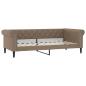 Preview: Tagesbett Cappuccino-Braun 100x200 cm Kunstleder