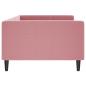 Preview: Tagesbett Rosa 100x200 cm Samt