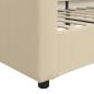 Preview: Tagesbett Creme 80x200 cm Stoff