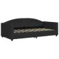 Preview: Tagesbett Schwarz 90x190 cm Stoff