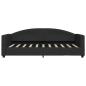 Preview: Tagesbett Schwarz 90x190 cm Stoff