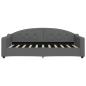 Preview: Tagesbett Dunkelgrau 90x190 cm Stoff