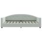 Preview: Tagesbett Hellgrau 90x190 cm Samt