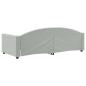 Preview: Tagesbett Hellgrau 90x190 cm Samt