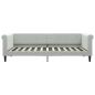 Preview: Tagesbett Hellgrau 90x200 cm Samt