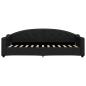 Preview: Tagesbett Schwarz 80x200 cm Stoff