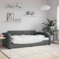 Preview: ARDEBO.de - Tagesbett Dunkelgrau 90x200 cm Stoff