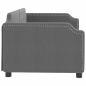 Preview: Tagesbett Dunkelgrau 90x200 cm Stoff