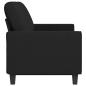 Preview: 3-Sitzer-Sofa Schwarz 180 cm Stoff