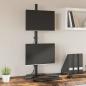 Preview: ARDEBO.de - Tischhalterung f?r 2 Monitore Schwarz Stahl VESA 75/100 mm