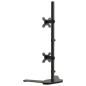 Preview: Tischhalterung f?r 2 Monitore Schwarz Stahl VESA 75/100 mm