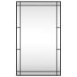 Preview: Wandspiegel Schwarz 60x100 cm Rechteckig Eisen