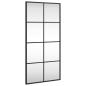 Preview: Wandspiegel Schwarz 40x80 cm Rechteckig Eisen