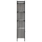 Preview: B?cherregal mit T?r Grau Sonoma 44,5x30x154,5 cm Holzwerkstoff