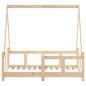 Preview: Kinderbett 70x140 cm Massivholz Kiefer