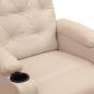 Preview: Relaxsessel Elektrisch Creme Stoff