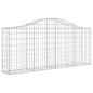 Preview: Gabionen mit Hochbogen 6 Stk. 200x30x80/100 cm Verzinktes Eisen