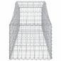 Preview: Gabionen mit Hochbogen 2 Stk. 200x50x40/60 cm Verzinktes Eisen