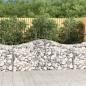 Preview: ARDEBO.de - Gabionen mit Hochbogen 8 Stk. 200x50x80/100 cm Verzinktes Eisen