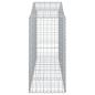Preview: Gabionen mit Hochbogen 12Stk. 200x50x120/140cm Verzinktes Eisen