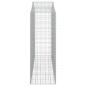 Preview: Gabionen mit Hochbogen 12Stk. 200x50x140/160cm Verzinktes Eisen