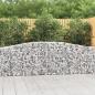 Preview: ARDEBO.de - Gabionen mit Hochbogen 2 Stk. 400x30x80/100cm Verzinktes Eisen