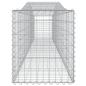 Preview: Gabionen mit Hochbogen 9 Stk. 400x50x60/80cm Verzinktes Eisen