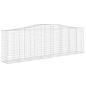 Preview: Gabionen mit Hochbogen 10 Stk 400x50x120/140cm Verzinktes Eisen
