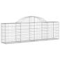 Preview: Gabionen mit Hochbogen 5 Stk. 200x30x60/80 cm Verzinktes Eisen