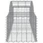 Preview: Gabionen mit Hochbogen 20 Stk. 200x50x40/60 cm Verzinktes Eisen