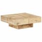Preview: ARDEBO.de - Couchtisch 80x80x28 cm Massivholz Mango