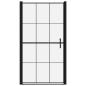 Preview: Duschtür Hartglas 100 x 178 cm Schwarz