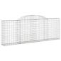 Preview: Gabionen mit Hochbogen 17 Stk 300x30x100/120cm Verzinktes Eisen