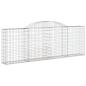 Preview: Gabionen mit Hochbogen 25 Stk 300x30x100/120cm Verzinktes Eisen