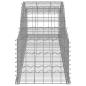 Preview: Gabionen mit Hochbogen 2 Stk. 300x50x40/60 cm Verzinktes Eisen