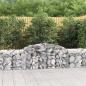 Preview: ARDEBO.de - Gabionen mit Hochbogen 3 Stk. 300x50x60/80 cm Verzinktes Eisen