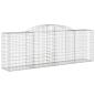 Preview: Gabionen mit Hochbogen 10 Stk 300x50x100/120cm Verzinktes Eisen