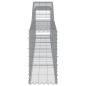 Preview: Gabionen mit Hochbogen 8 Stk. 400x30x60/80 cm Verzinktes Eisen