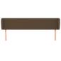 Preview: Kopfteil mit Ohren Dunkelbraun 163x23x78/88 cm Stoff