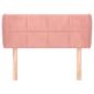 Preview: Kopfteil mit Ohren Rosa 93x23x78/88 cm Samt