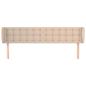 Preview: Kopfteil mit Ohren Cappuccino-Braun 203x23x78/88 cm Kunstleder