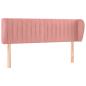 Preview: Kopfteil mit Ohren Rosa 147x23x78/88 cm Samt