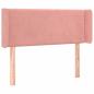 Preview: Kopfteil mit Ohren Rosa 103x16x78/88 cm Samt