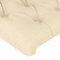 Preview: Kopfteil mit Ohren Creme 93x16x78/88 cm Stoff